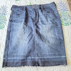 Liverpool Denim Pencil Skirt - Blue14/32